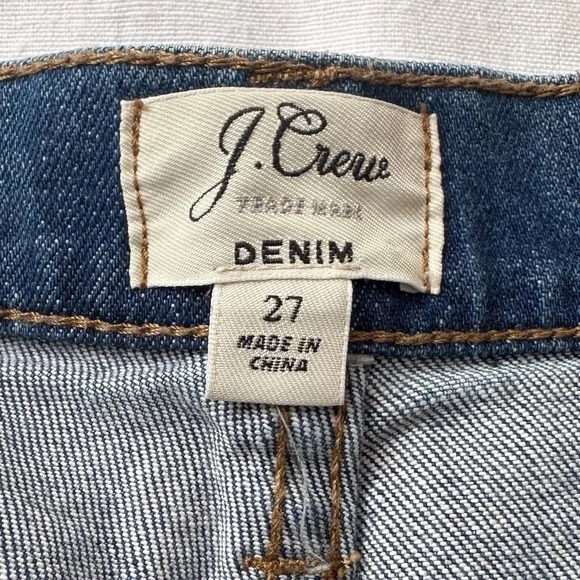 J.Crew Vintage Crop Straight Leg Jeans in Rhode Wash size 27 - Picture 6 of 8